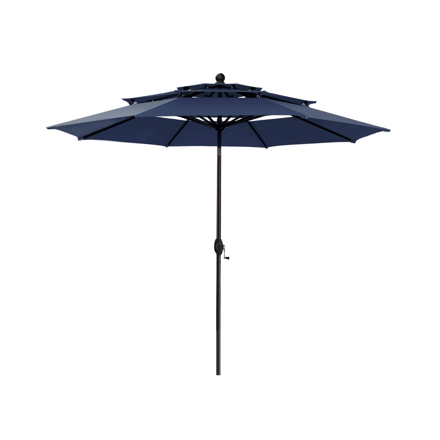 Alora Premium 6-Piece Bar Patio Furniture Set With Umbrella, Swivel Chairs, And Cushions