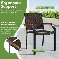 Gymax 9-Piece Patio Dining Set