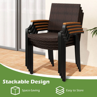 Gymax 9-Piece Patio Dining Set