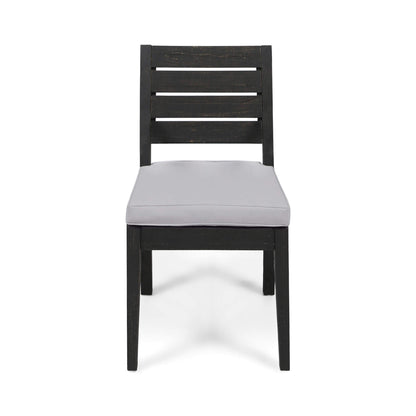 Alora 9-Piece Outdoor Dining Set With Extendable Acacia Wood Patio Table