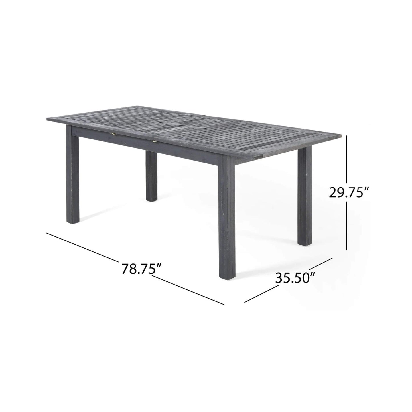 Alora 9-Piece Outdoor Dining Set With Extendable Acacia Wood Patio Table