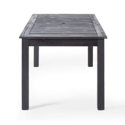 Alora 9-Piece Outdoor Dining Set With Extendable Acacia Wood Patio Table