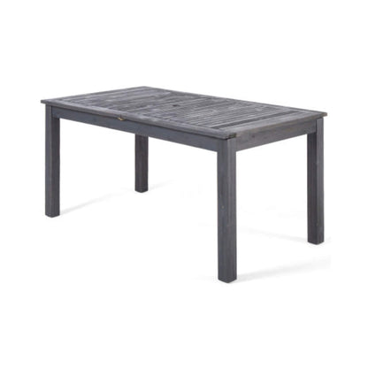 Alora 9-Piece Outdoor Dining Set With Extendable Acacia Wood Patio Table