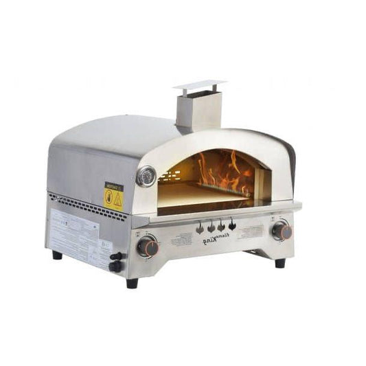 PatioEssence Stainless Steel Outdoor Pizza Oven with Built-in Thermometer