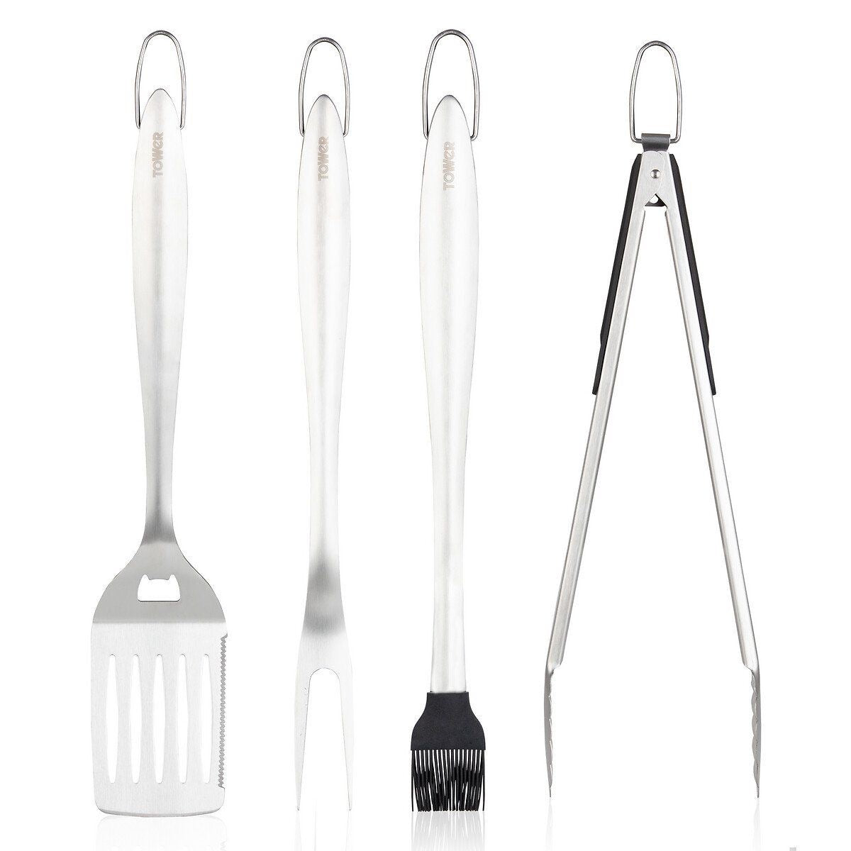 Outdoor Kitchen Utensil Set (4-Piece Stainless Steel)