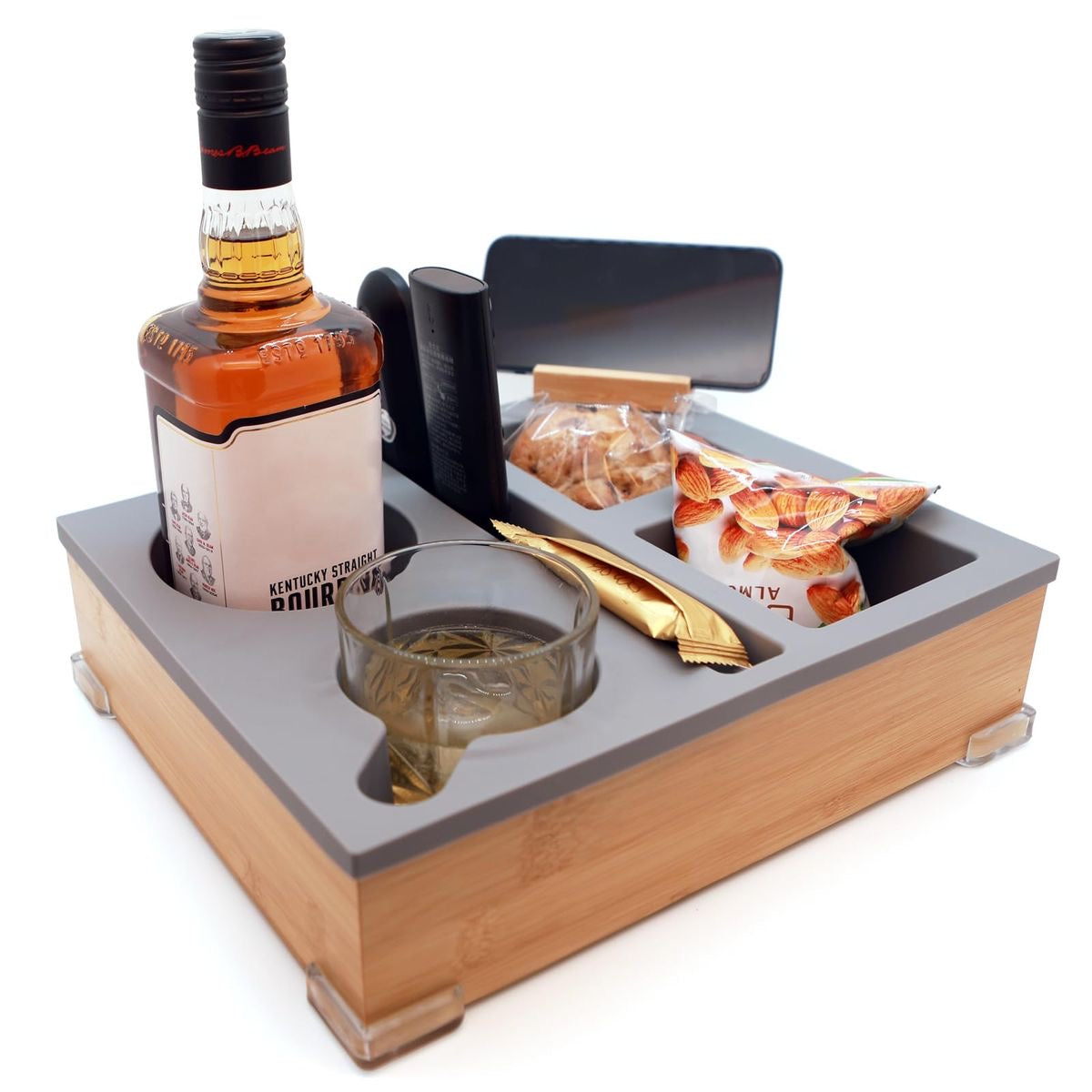 Outdoor Drink and Snack Tray (Clip-On, Weatherproof, Adjustable)