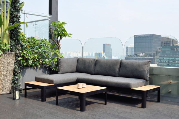 Portals Dark 2-Seater Outdoor Sofa