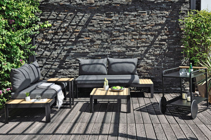 Portals Dark 2-Seater Outdoor Sofa