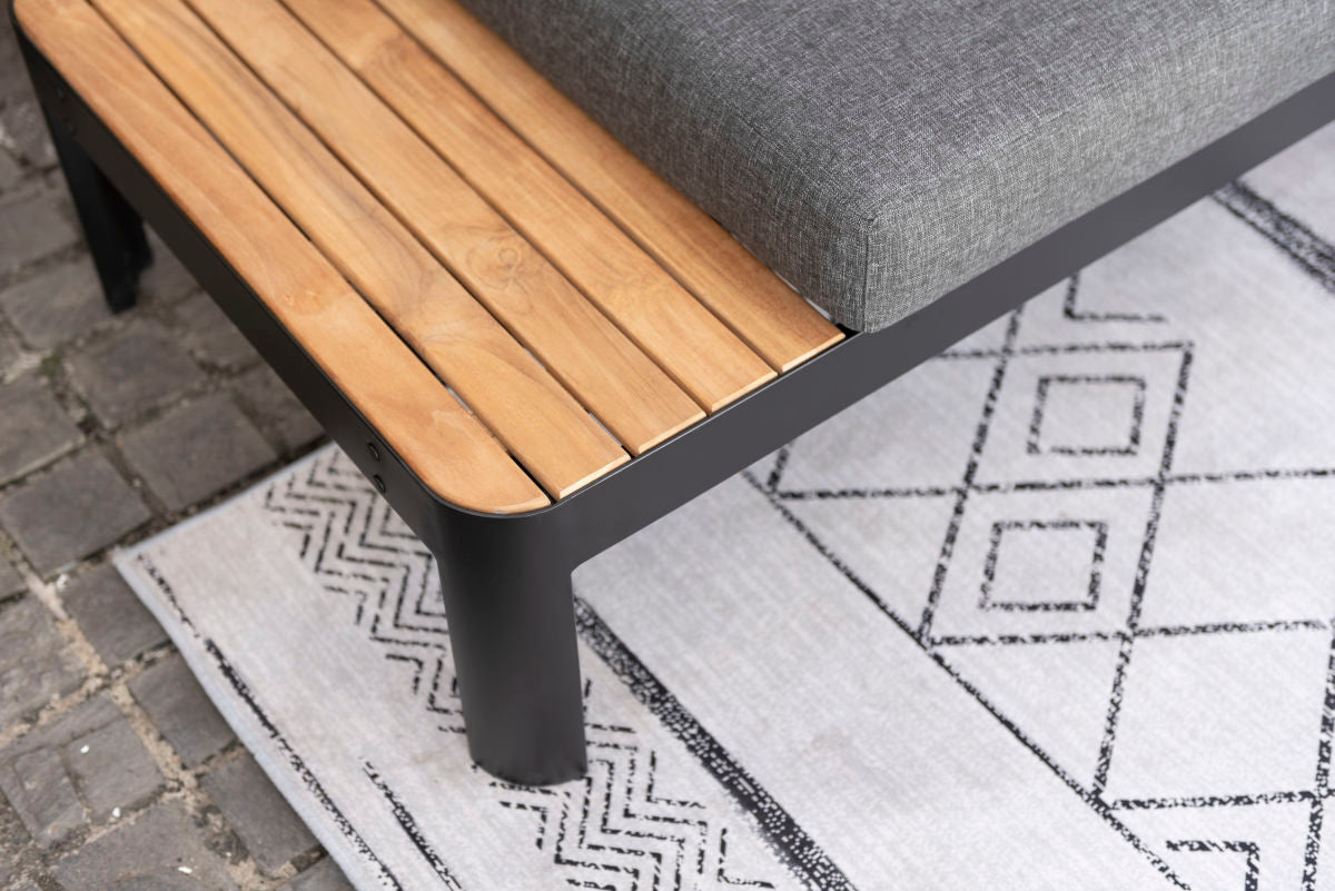 Portals Dark 2-Seater Outdoor Sofa