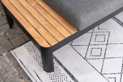 Portals Dark 2-Seater Outdoor Sofa