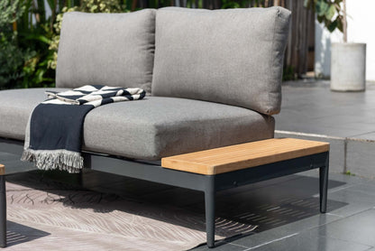 Topaz Outdoor 2-Seater Sofa and Coffee Table Set