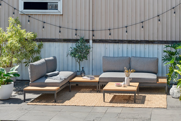 Topaz Outdoor 2-Seater Sofa and Coffee Table Set