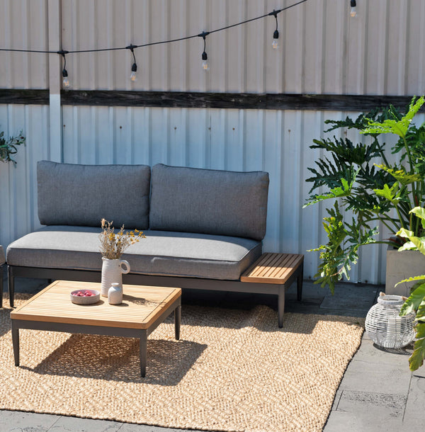 Topaz 2-Seater Outdoor Sofa Set with Olefin Cushions