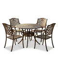 Chachere 4 - Person Patio Dining Set with round Table
