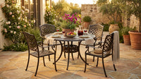 Chachere 4 - Person Patio Dining Set with round Table — Lifestyle