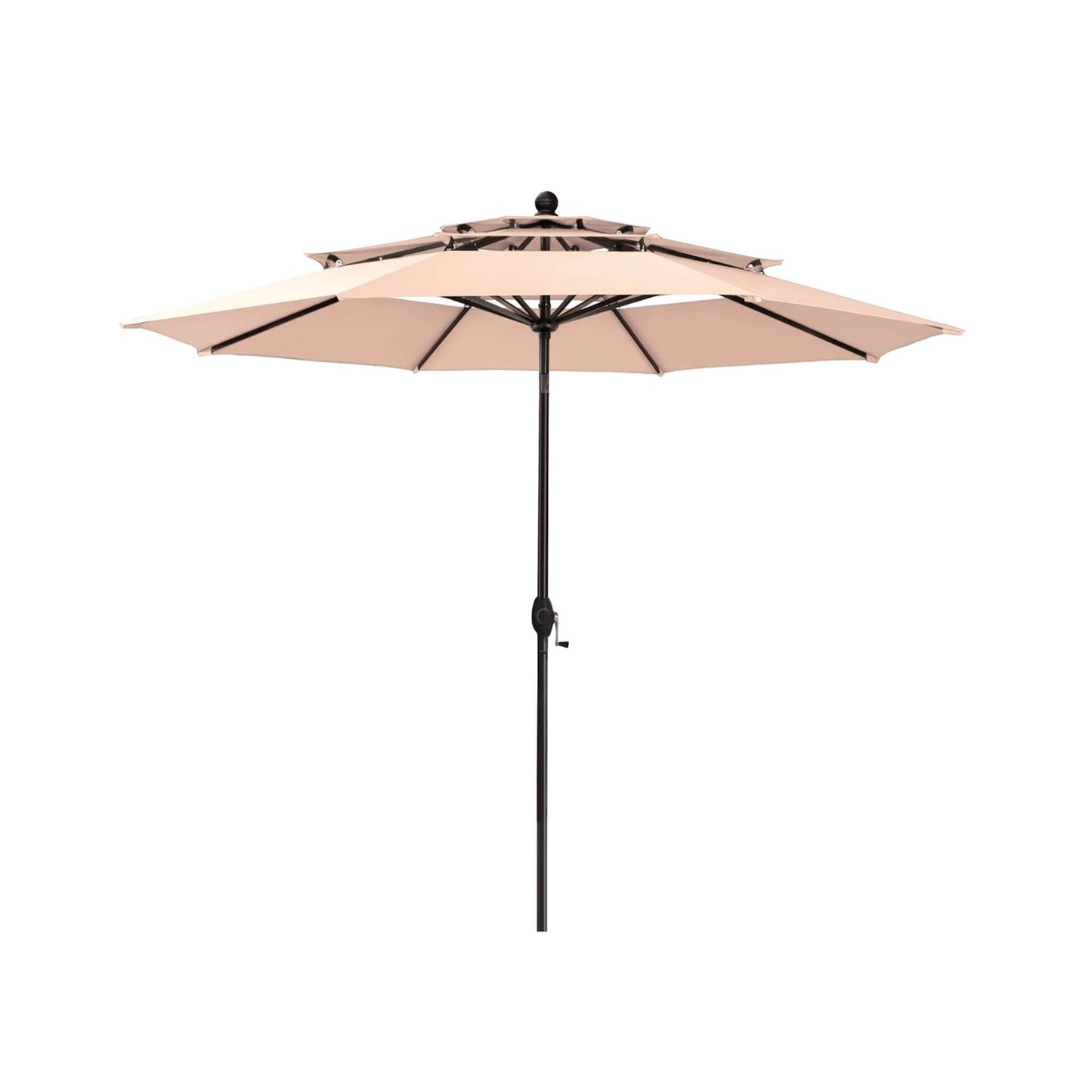 Alora Premium 6-Piece Bar Patio Furniture Set With Umbrella, Swivel Chairs, And Cushions