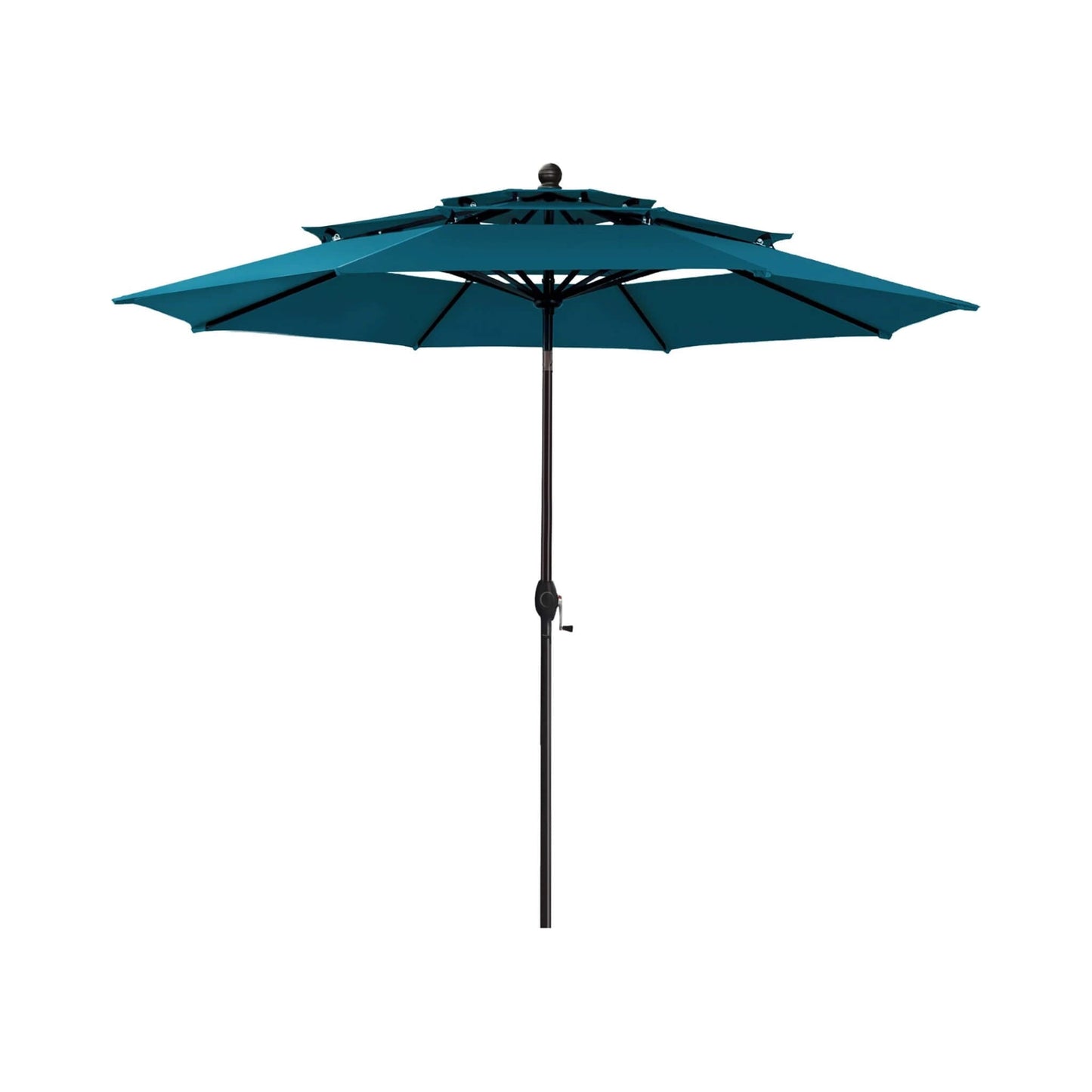 Alora Premium 6-Piece Bar Patio Furniture Set With Umbrella, Swivel Chairs, And Cushions