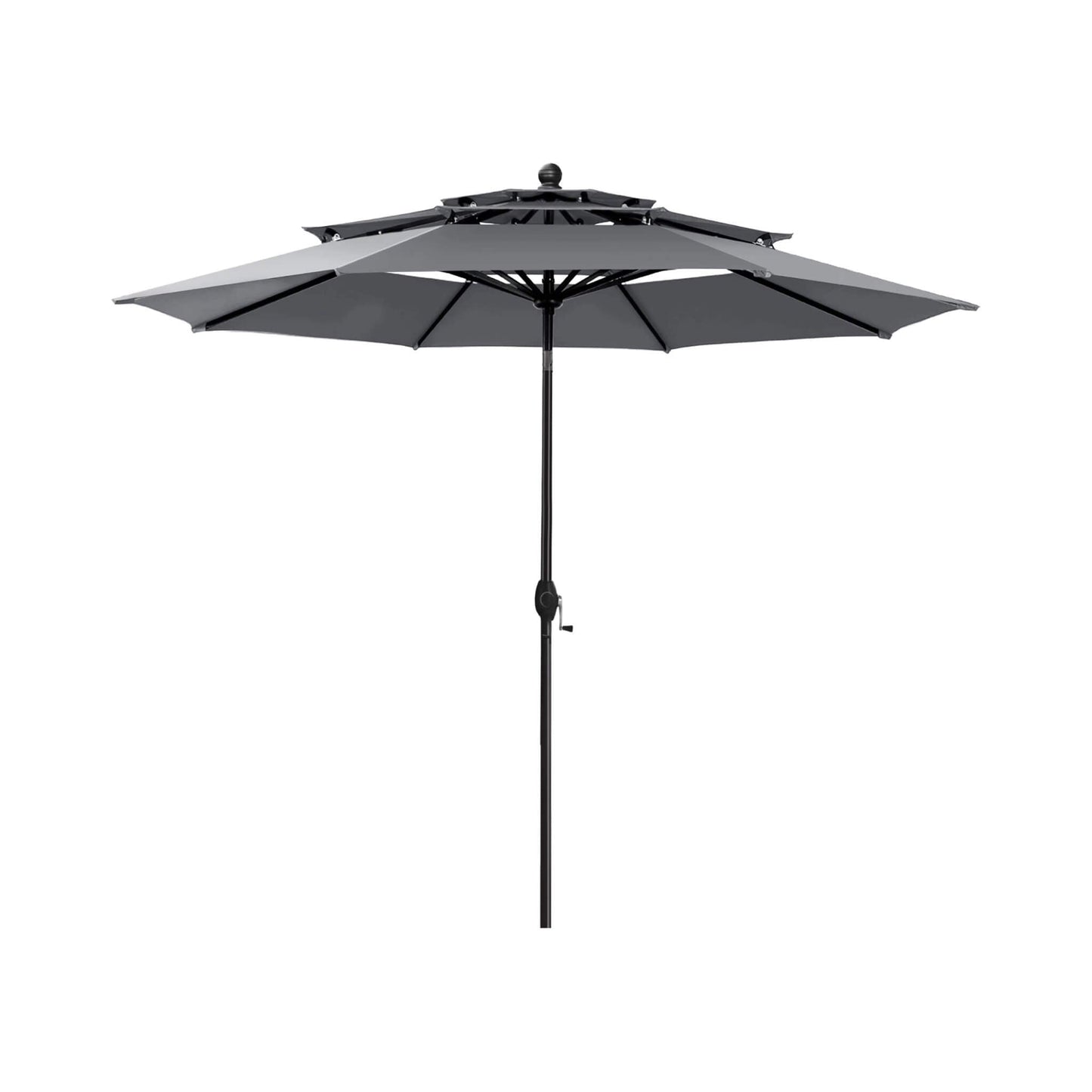 Alora Premium 6-Piece Bar Patio Furniture Set With Umbrella, Swivel Chairs, And Cushions