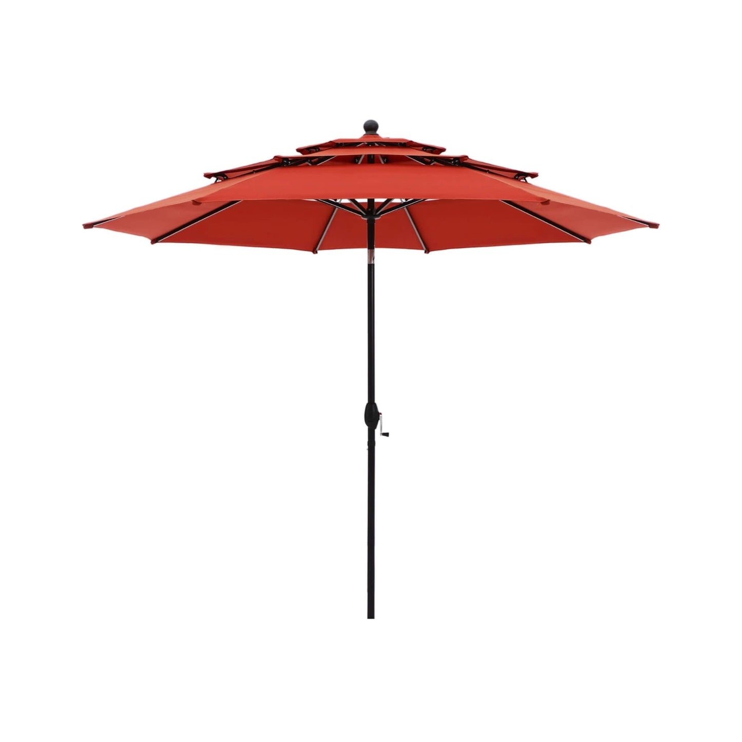 Alora Premium 6-Piece Bar Patio Furniture Set With Umbrella, Swivel Chairs, And Cushions