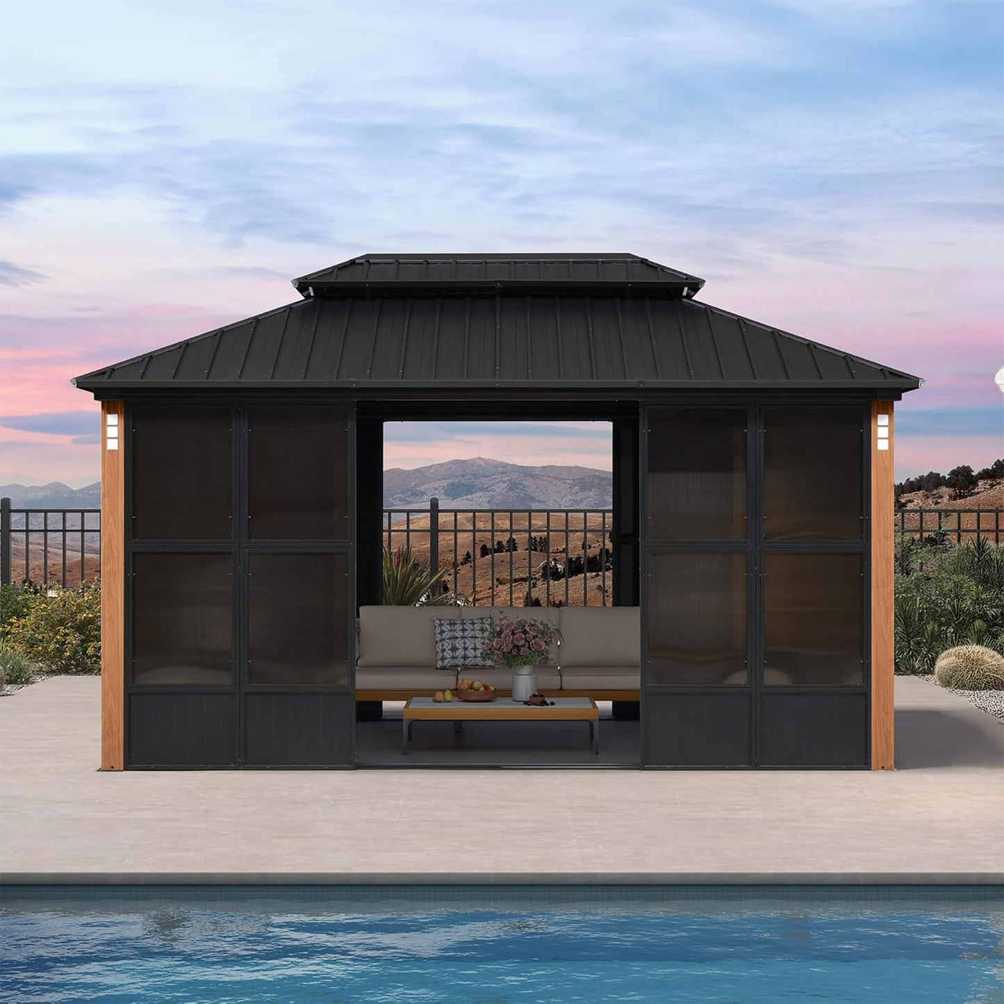 Alora Prestige Premium Hardtop Double Top Outdoor Patio Solarium Sunroom