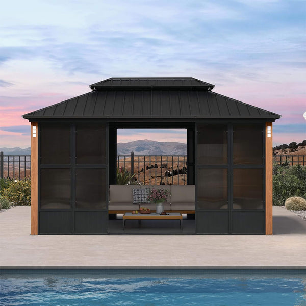 Alora Prestige Premium Hardtop Double Top Outdoor Patio Solarium Sunroom