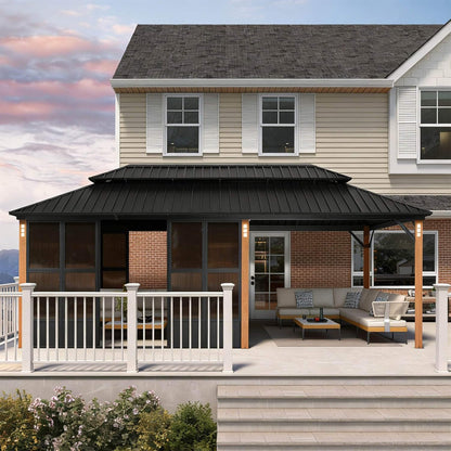 Alora Prestige Premium Hardtop Double Top Outdoor Patio Solarium Sunroom