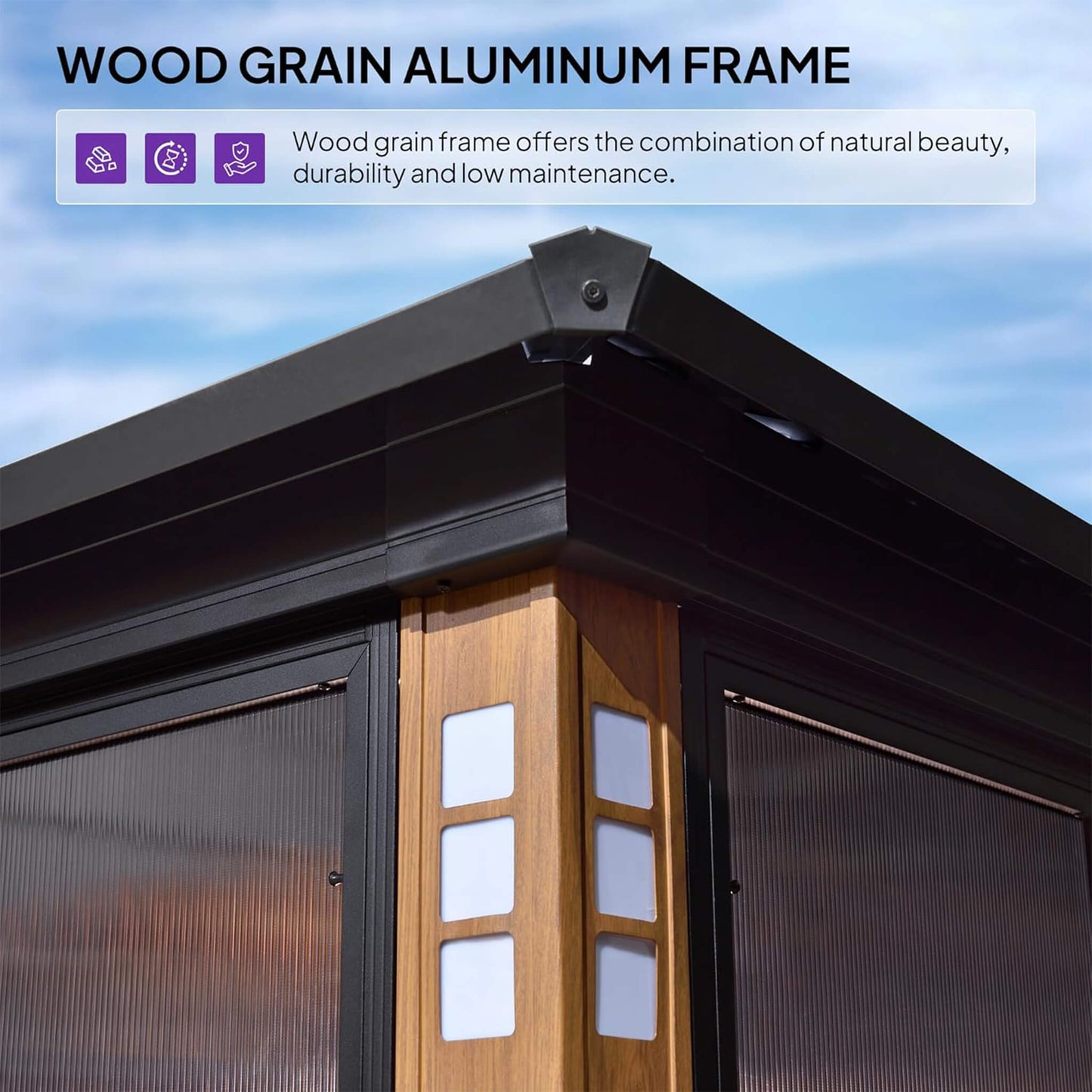 Alora Prestige Premium Hardtop Double Top Outdoor Patio Solarium Sunroom