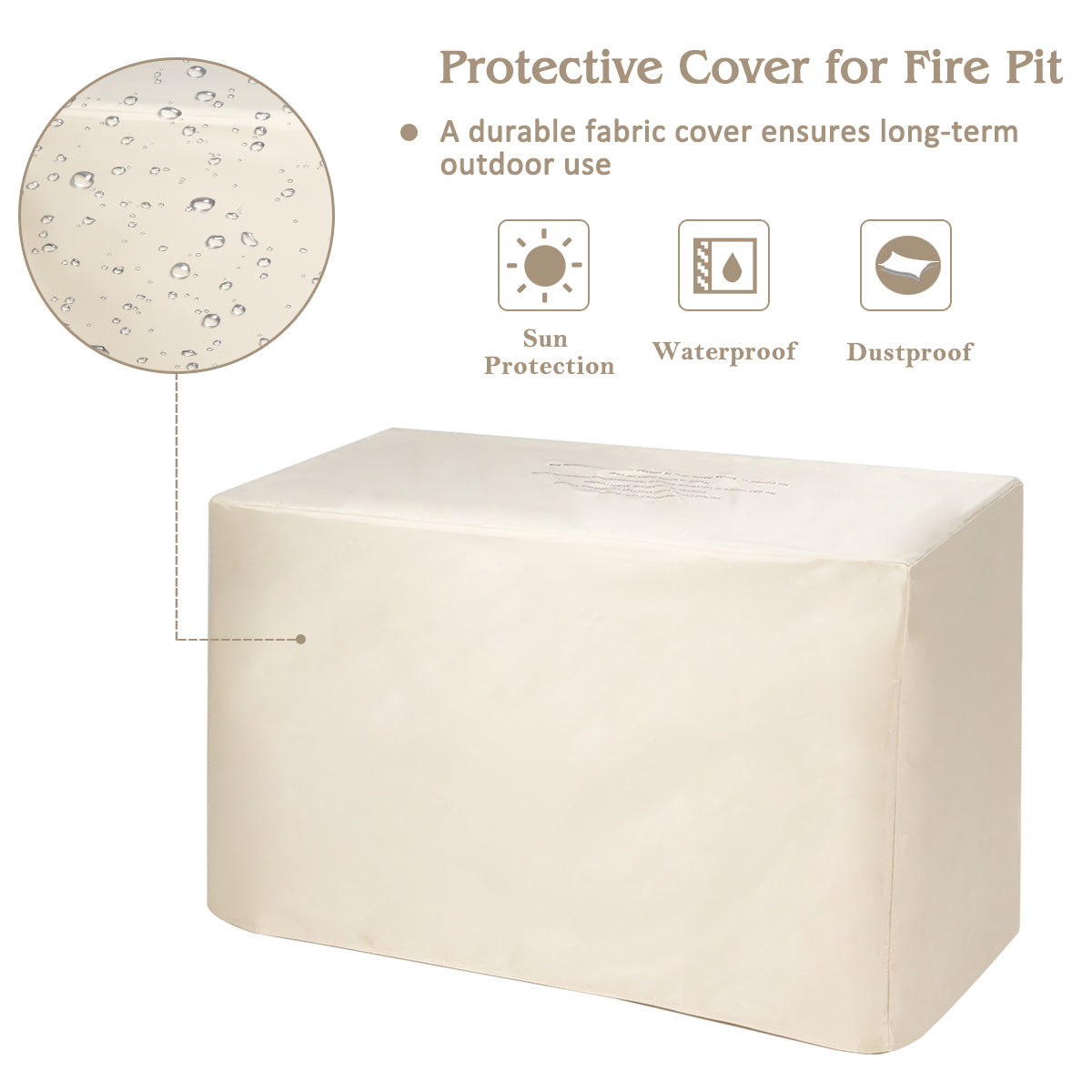 5-Piece Patio Furniture Set with Propane Fire Pit Table